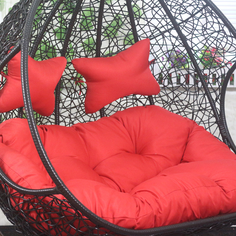 Removable and washable cushion Single double universal bird's nest swing cushion cushion Hanging basket rattan chair cradle thickened cotton and hemp cushion