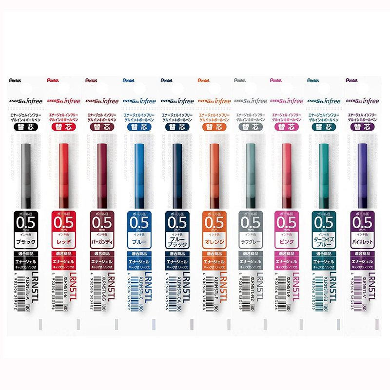 Japan sends the speed dry neutral pen core ENERGEL black water pen infree for the student exam 0 5mm