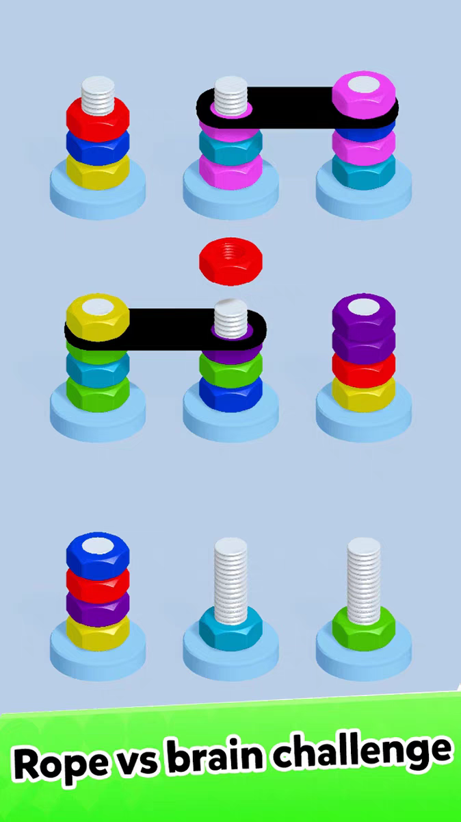 图片[5]-Unity 螺丝排序 Nut And Bolt Sort 精品游戏源码 益智排序解压-成都宝兰