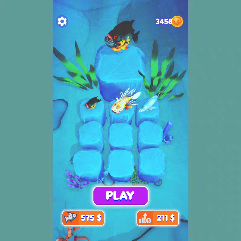 Unity Fish Rush 小鱼儿大冲刺 休闲 完整项目 游戏源码-成都宝兰