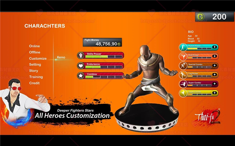 图片[6]-Unity3d 泰夫格斗战斗游戏源码 Thai Fu2 Fighting Game 1.0-成都宝兰