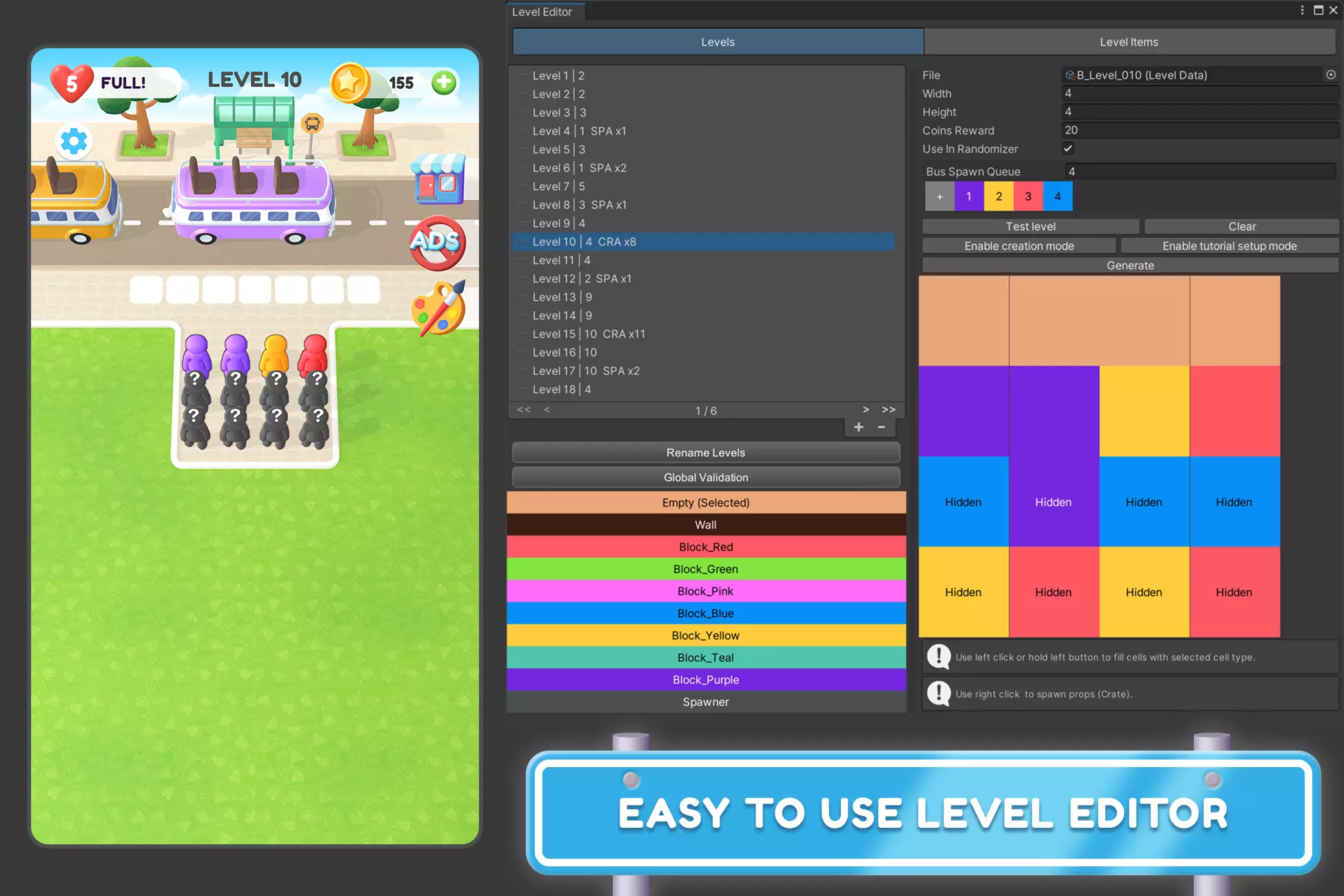 图片[3]-Unity Assetstore手游源码unity游戏源码汽车巴士站Bus Stop Jam-成都宝兰