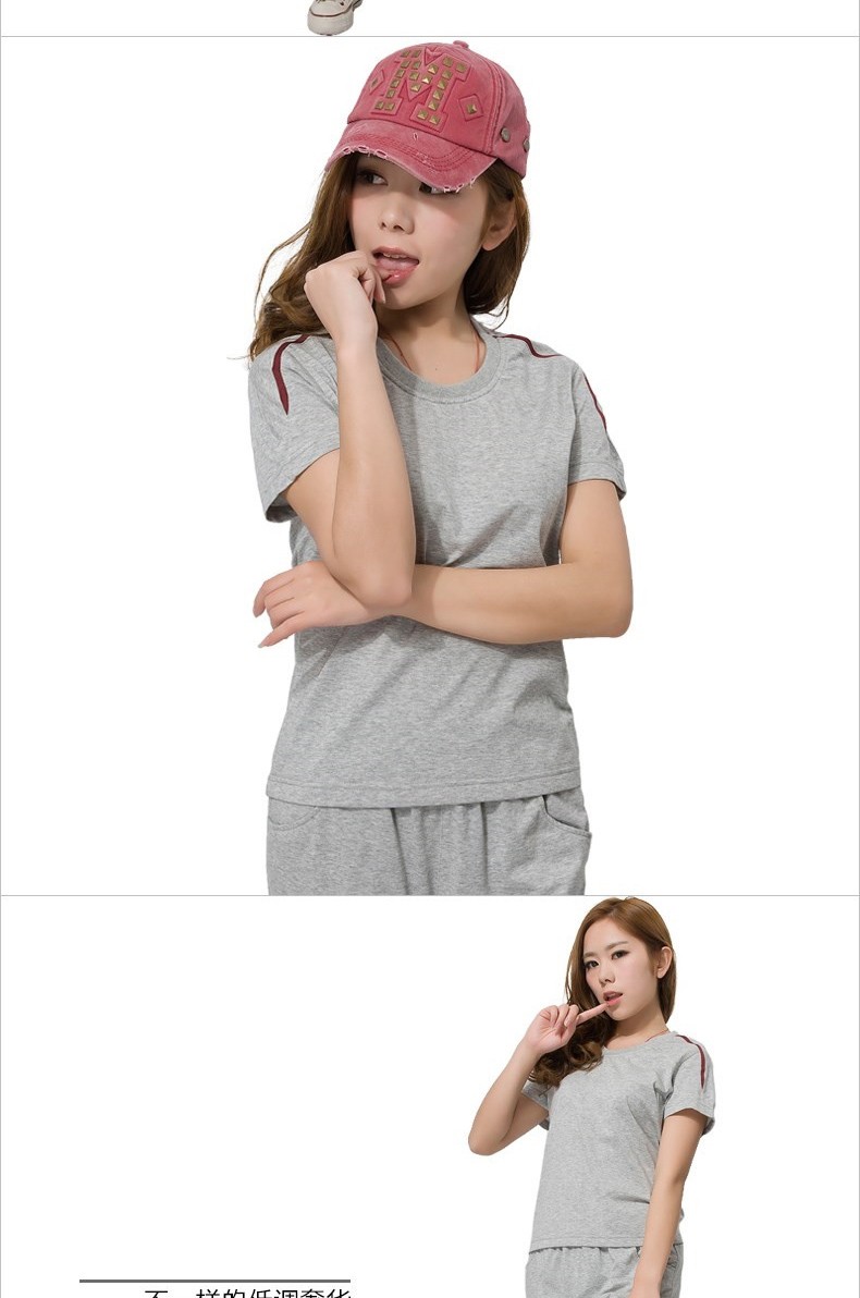 Lumei mùa hè nam thể thao phù hợp với cặp đôi thể thao tay ngắn Áo phông giản dị Quần áo thể thao nữ thoáng khí 106 - Thể thao sau bộ thể thao uniqlo nam mùa đông