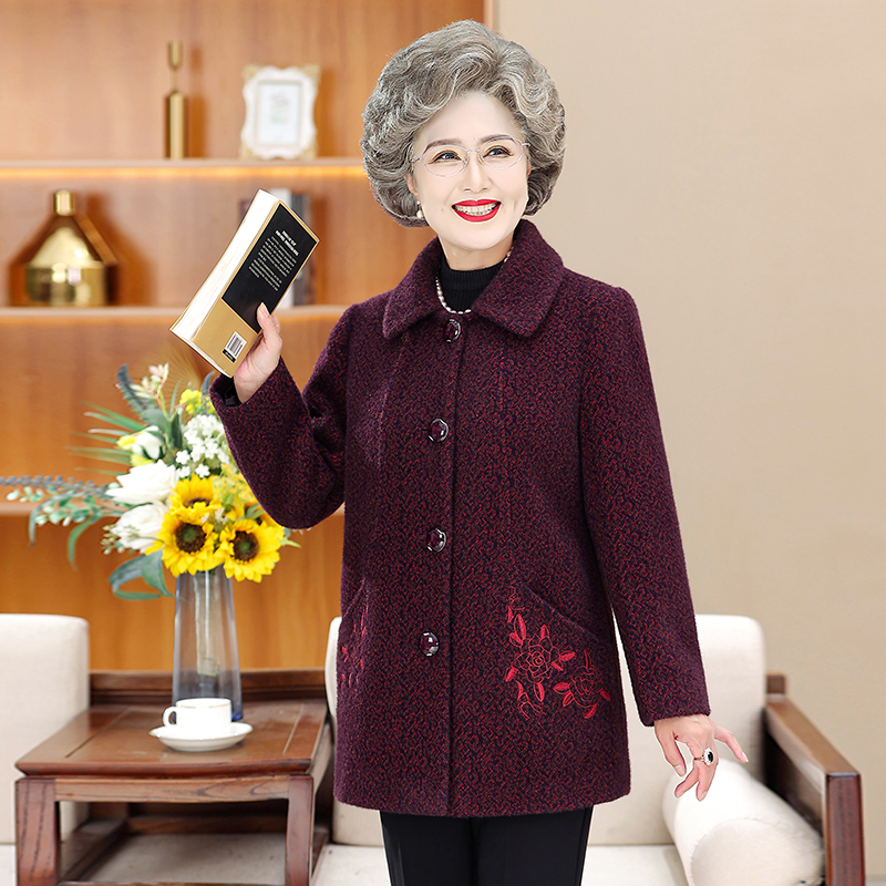 Women's Woolen Coat, Thickened and Warm Winter Coat for Women, Suitable for Mothers
