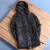 Gia công Lớp phủ chống thấm nước và chống gió dày áo trùm đầu dài cho nam Áo cotton thời trang nam L6-Y201 áo bomber nam Bông