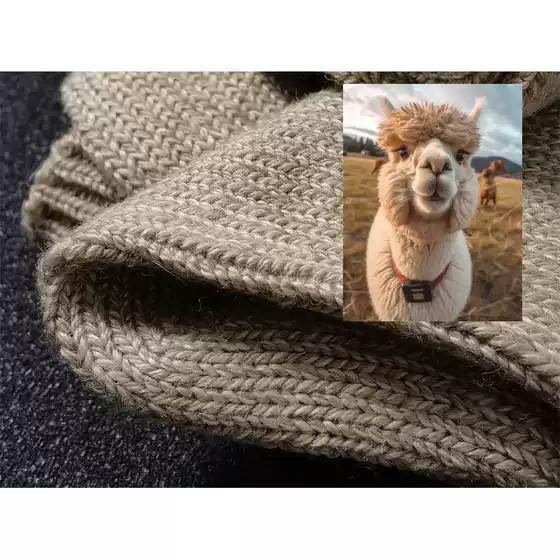 Stock up on These Retro Natural No-Tech Thick Wool Knit Wheat-Colored Mid-Calf Casual Men's Socks W335