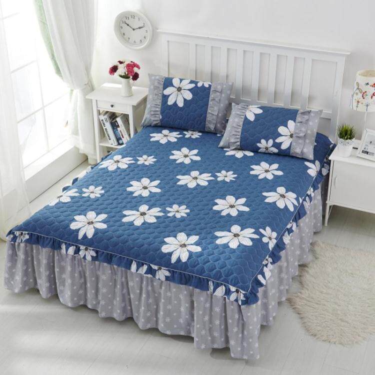 Korean Version Pure Cotton Bilateral Printed Clip Cotton Bed Skirt Bed Cover Headboard Hood can be fitted with multiple pieces