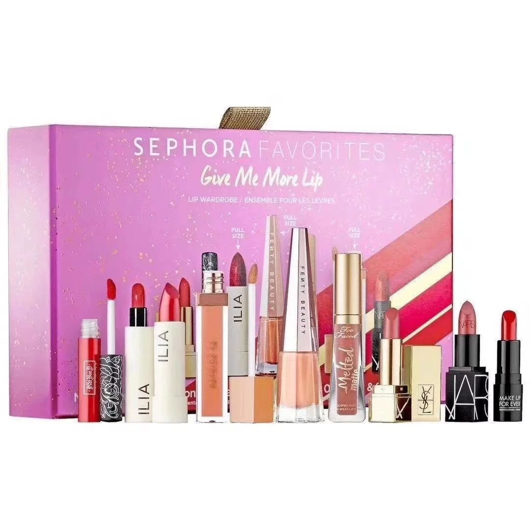Sephora, набор, глянец для губ, популярная помада, США, уход за губами
