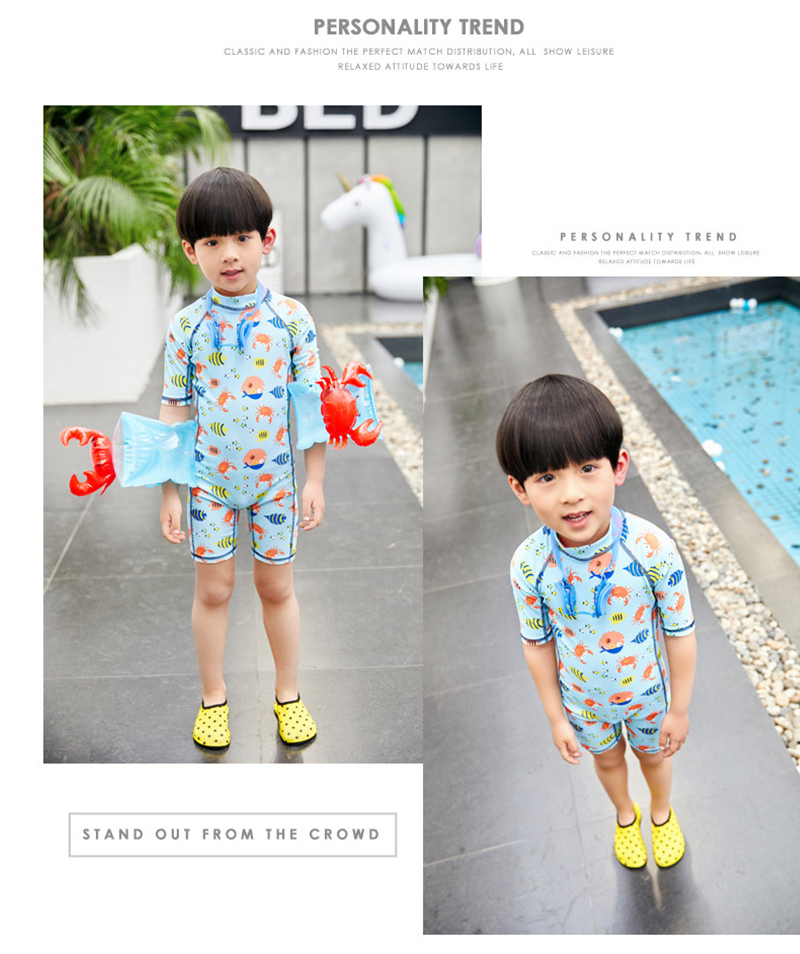 Áo tắm cho bé trai Xiêm - Bộ đồ bơi của Kid đồ tắm cho bé