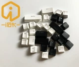 Aishitou FE87 FE104 Оригинальная клавиша прозрачная версия беспроводной черно -белый сингл продает гарантию ABS на один год