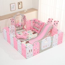 Baby climbing mat fence integrated baby learning to climb mat with household folding padded fence bed dual-purpose