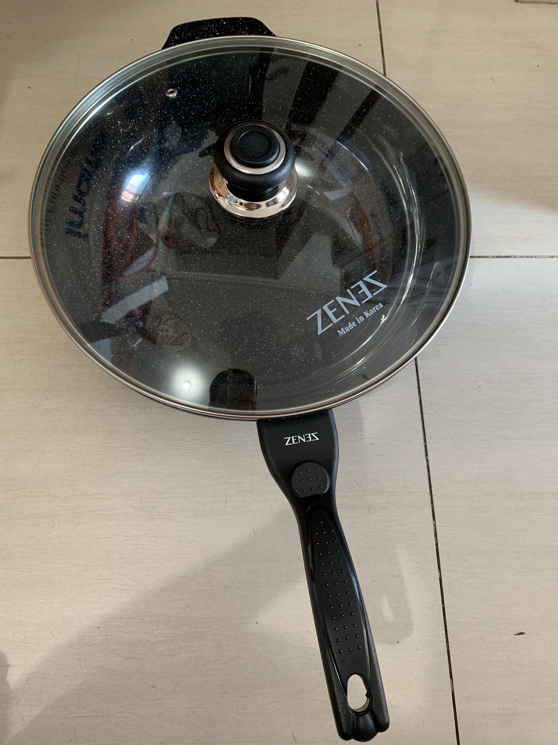 Imported Korean Shang and Chefs 32cm frying pan medical stone upgraded ceramic Cloud stone 30cm not to stick to the pan