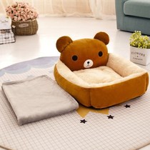 Dog kennel Winter warm Teddy bed Small and medium-sized dog dog dog than bear mat washable pet supplies Cat nest