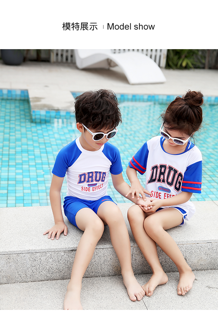 Bạn bơi trẻ em đồ bơi bé gái cô gái lớn trẻ em trẻ em chia bé trai bé bơi đồ bơi phù hợp với quần - Bộ đồ bơi của Kid đồ bơi nàng tiên cá cho be gái