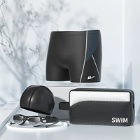 Черные полосы+плавающие крышка+зеркало для плавания+плавание мешок