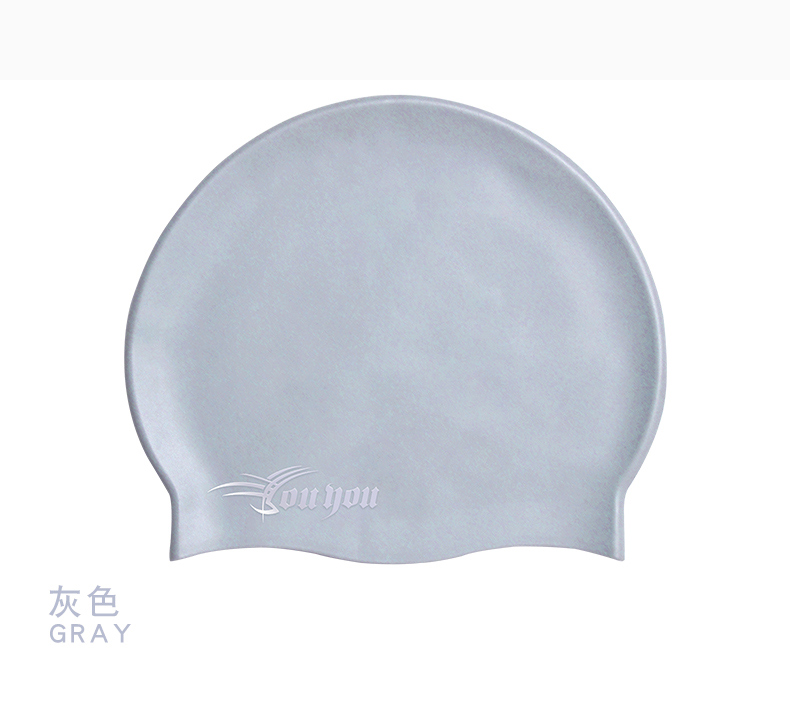 Bạn bơi mũ bơi silicone nữ nam không thấm nước tóc dài Hàn Quốc thời trang dễ thương bảo vệ tai thiết bị bơi không kéo mũ bơi đầu 	mũ trùm đầu khi bơi