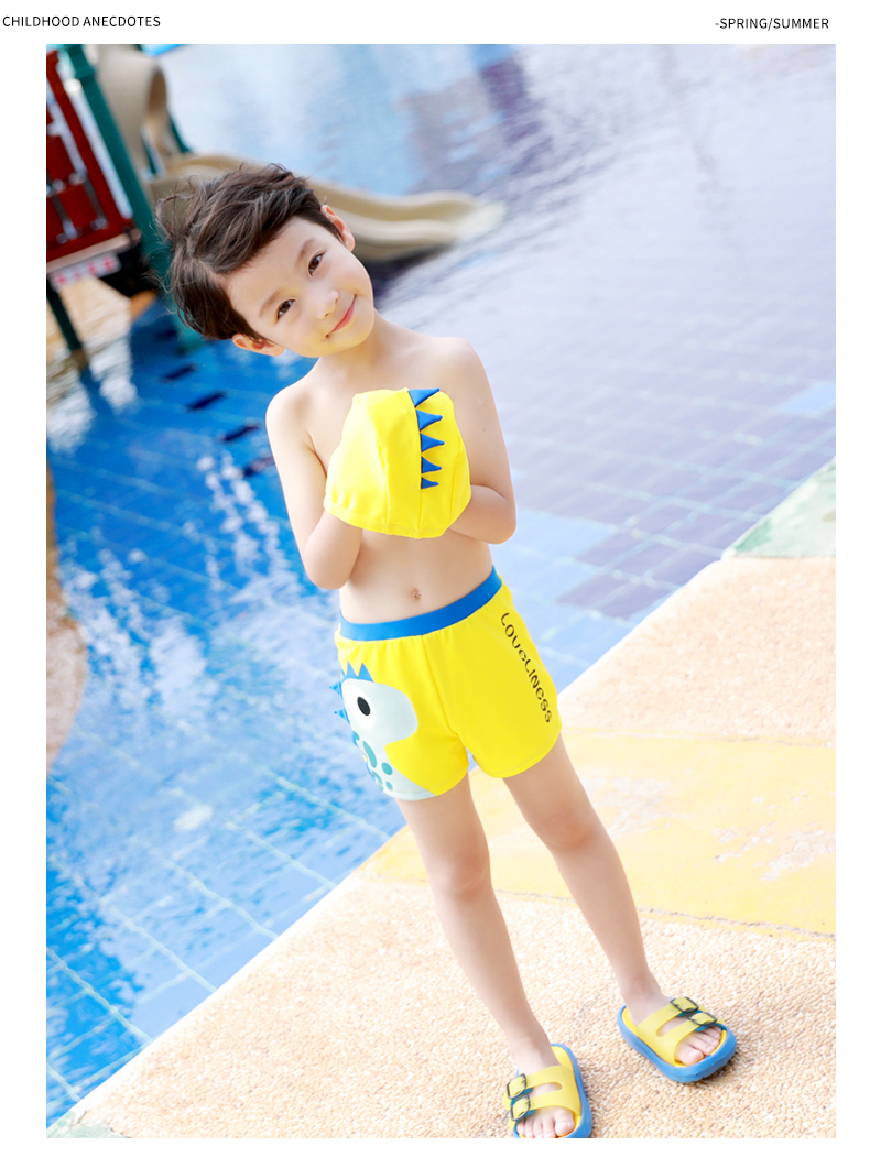 Bơi của trẻ em thân trai boxer áo tắm áo tắm trùm đầu bé áo tắm cậu bé chia áo tắm trẻ em lớn áo tắm đồ bơi cho be trai