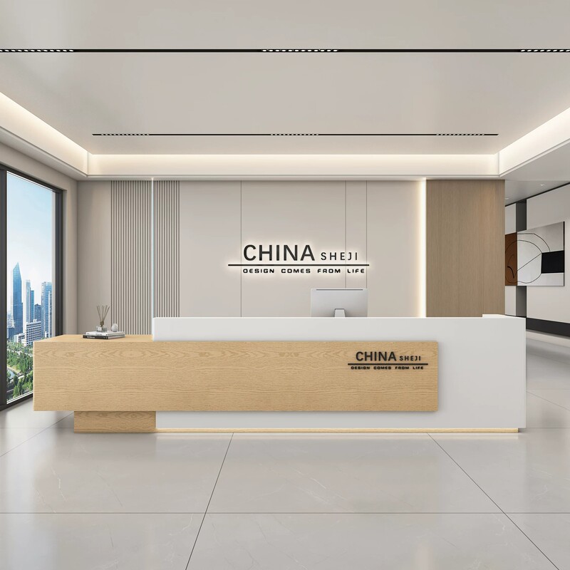 Modern Minimalist Company Reception Desk, Hotel Clubhouse Counter, Cashier Counter, Property Lobby, Training Institution Bar Counter Modern Minimalist Company Reception Desk, Hotel Clubhouse Counter, Cashier Counter, Property Lobby, Training Institution Bar Counter
