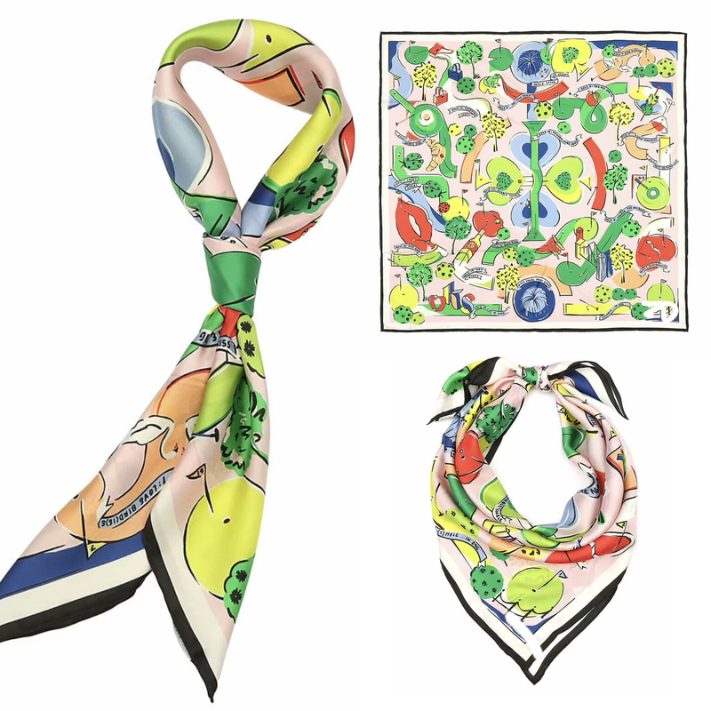 Exported to the United States Kate Twill Silk Square Scarf Shawl Ks