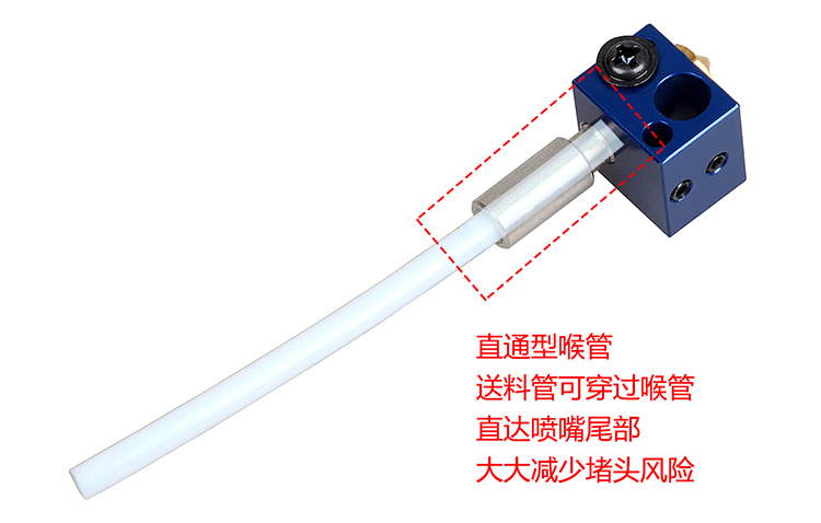 Máy in 3D vòi đơn đôi đầu mô-đun vòi phun nóng khối cổ họng đùn kit 0,2 0,3 0,4mm - Phụ kiện máy in