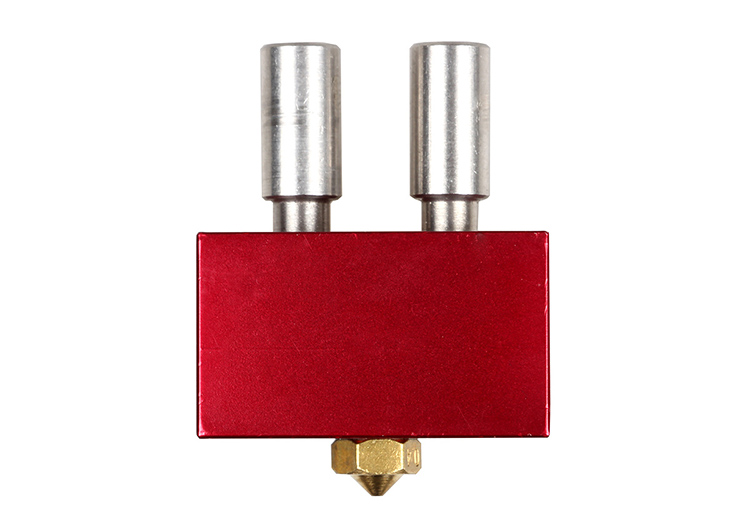 Máy in 3D vòi đơn đôi đầu mô-đun vòi phun nóng khối cổ họng đùn kit 0,2 0,3 0,4mm - Phụ kiện máy in