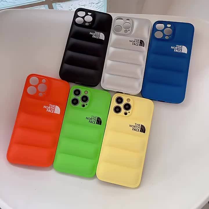 Tnf Fashion Puffer Case Soft Touch Puffer Down Jacket Phone Case Cover