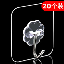 Kitchen Stickup Hooks Powerful Viscose Wall-mounted Wall Door Rear Without Marks Free of perforated adhesive hooks clothes hangers hooks