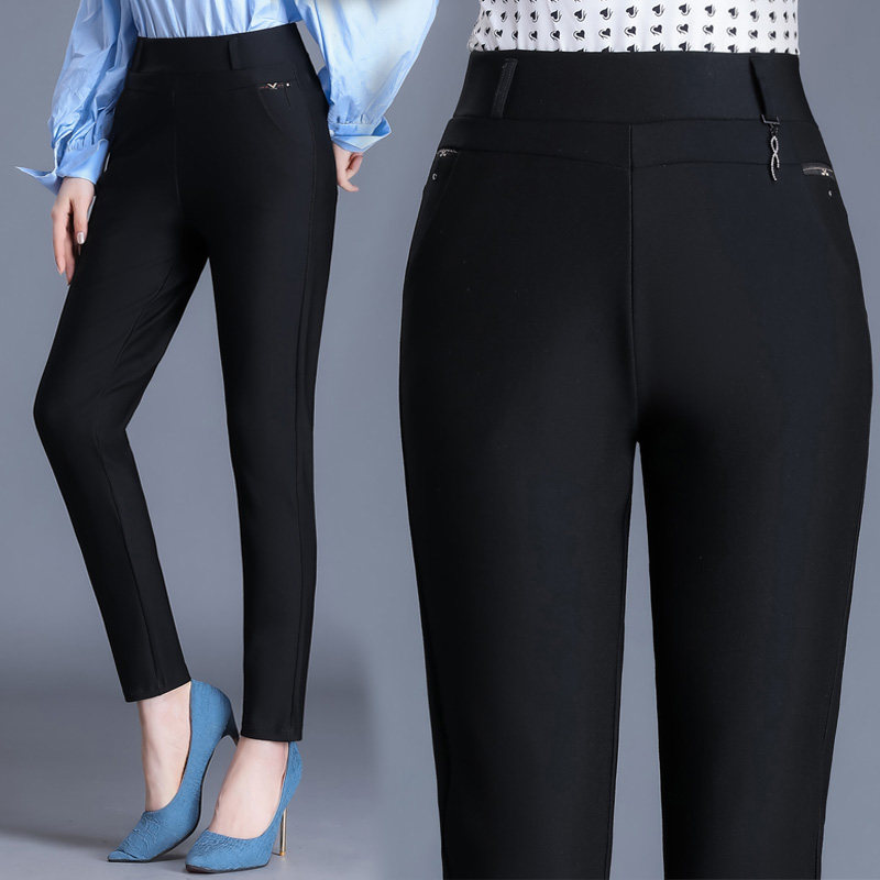 Middle-aged women's pants, mother's pants, autumn trousers