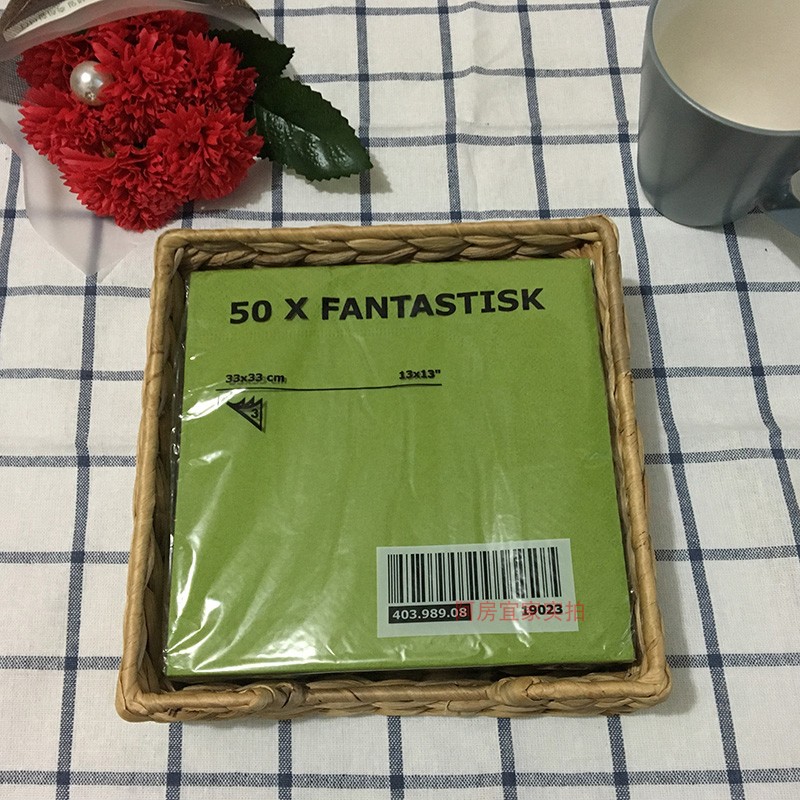Miễn phí vận chuyển IKEA pad dùng một lần giấy khăn ăn Tôi bảng vải vải khăn Tây khách sạn nhà hàng placemat kích thước - Khăn trải bàn khăn trải bàn tròn 1m2