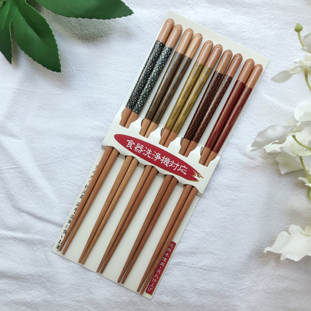 Spot Japan Dance Stone Fields Ishida Pointed Chopstick Wood Chopsticks Dishwasher correspond to non-slip 5 Double