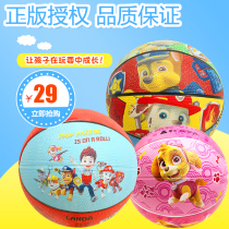 Genuine Wangwang team makes great achievements Childrens basketball pat small leather ball Infant toy No 3 No 5 baby training ball