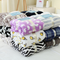 Winter monolayer bunk bed blanket bed linen flannel Coral Floss Blanket Cushion Bed Office Nap Couch Blanket Flowers