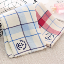 Navy wind face towel Towel Cotton strand face towel Gauze cotton embroidery towel Face towel