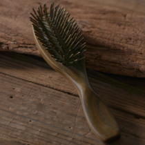 Green sandalwood air bag hairdresser with massage the scalp and comb curly hair comb gift box packing can be a gift