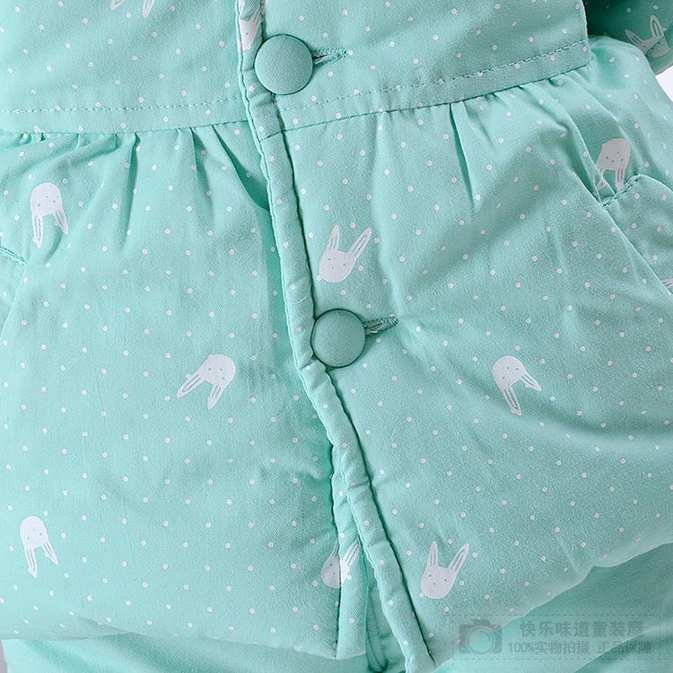 Quần áo trẻ em cho bé gái bộ đồ mùa đông dày cộng với nhung Quần áo trẻ em bằng vải cotton cho bé quần áo 0-1-2-3 tuổi ao so sinh be trai
