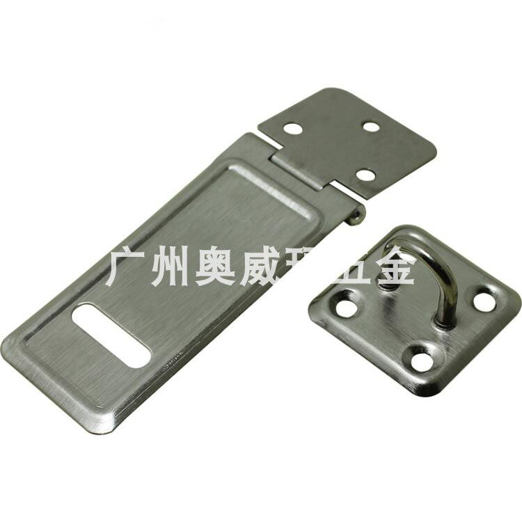 Stainless steel lock 4 inch door nose with padlock card shoe slice stainless steel lock lock lock door drawer lock lock lock lock