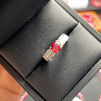 Soft ruby ring