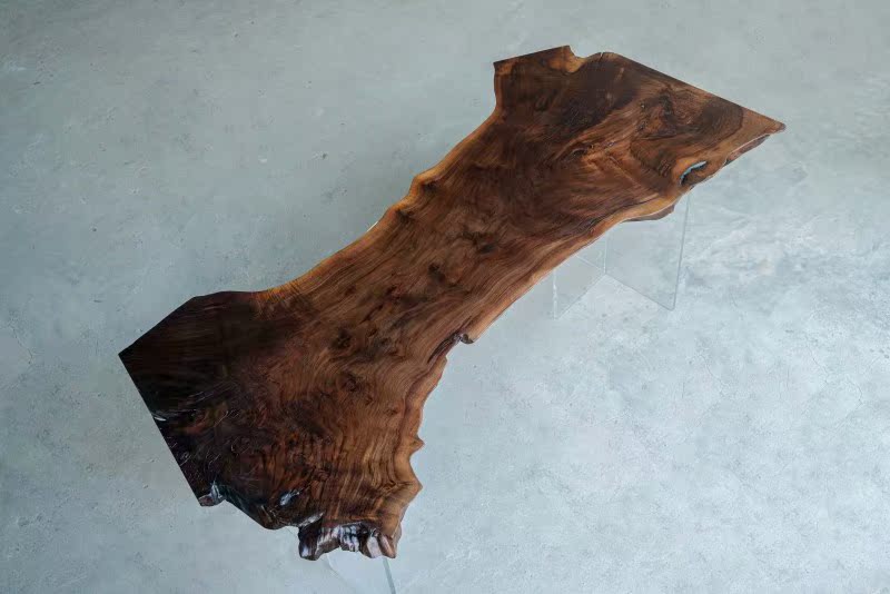 North American Black Walnuts Large Board Whole Board Solid Wood Tea Table Display Table Personality Art Tea Desk 196-95-57-82-4 5