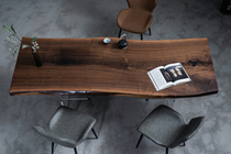 H451 North American black walnuts full board modern minimalist tea table table desk 213 * 80 * 79 * 76 * 5 5