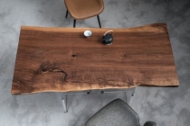 H666 North American black walnuts full board modern minimalist log tea table table desk 150 * 75 * 73 * 78 * 5 5
