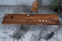 H232 North American black walnuts full board solid wood large plate tea table log spot full square 280 * 70 * 7