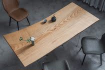 H479 white wax wood whole board modern minimalist table desk Eurostyle light extravagant 180 * 82 * 74 * 82 * 5 5