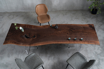 H565 North American Black Walnuts Whole Board Modern Minimalist Eurostyle Light Extravagant Table Tea Table 247 * 80 * 71 *75 * 6
