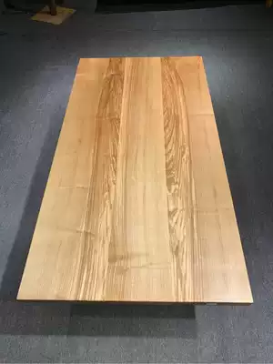 Ash Wood Wood log large board table simple desk table tea table desk personality spot 158-84-5