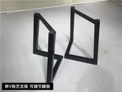 Solid Wood large plate iron tripod table feet office table feet