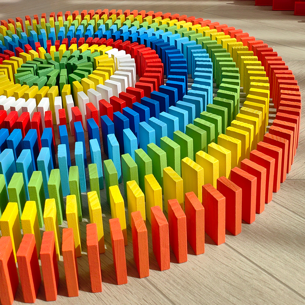 ドミノ 子供用 教育パズル 大人向け 競争 特別な知能ブロック 大型減圧ゲーム 夏休み おもちゃ