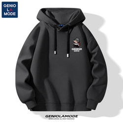 Geniolamode Hooded Sweatshirt for Men, Autum 2025 New American Trendy Brand Men's Heavyweight Hooded Pullover