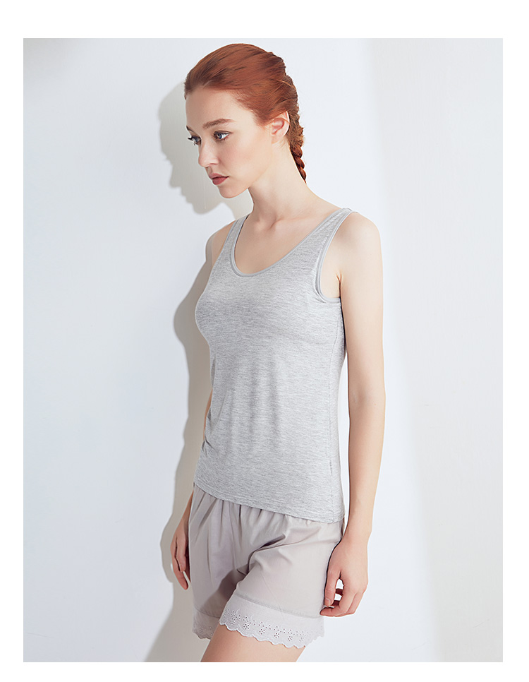 Chất liệu cotton cao cấp với áo độn ngực Không vòng thép BRA-TOP áo ngực nữ mùa hè tích hợp đáy quần áo lót