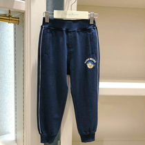 Teenie Weenie bear childrens clothing 20 spring and autumn models in the big childrens cotton knitted terry sweatpants loose trousers