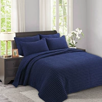 Khăn trải giường châu Âu ba mảnh sang trọng bằng vải bông trải chiếu thảm trải giường mùa đông